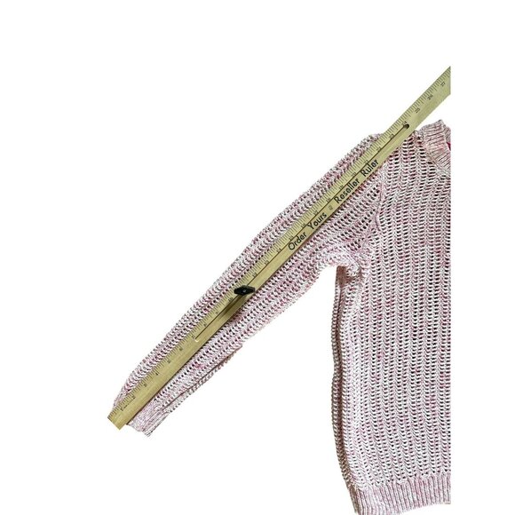 Talbots Sweater Womens Medium Petite Open Knit Crewneck Pullover Spring Cotton - Picture 7 of 8